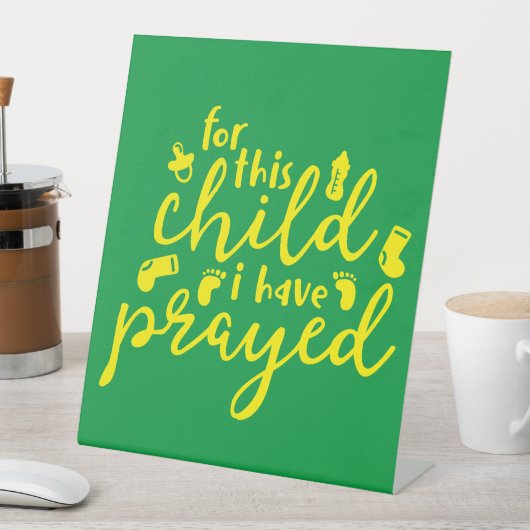 この子のために祈は 台座サイン (インサイチュ)