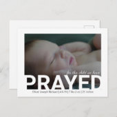 この子のために祈出産届けがある 案内ポストカード (正面/裏面)