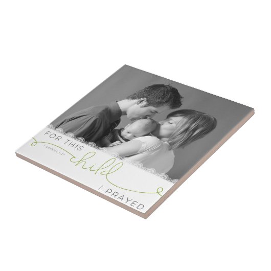 この子のために祈I - 1サミュエル1:27 タイル (側面)