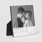 この子のために祈I - 1サミュエル1:27 フォトプラーク (正面)