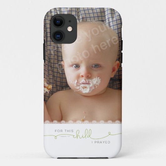この子のために祈I - 1サミュエル1:27 Case-Mate iPhoneケース (裏面)