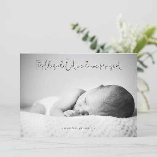 この子のために私たちはシャワー祈を浴びてありがとう サンキューカード (スタンド正面)