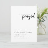 この子のために私たちはバプテスマ祈スの招待状を持つ 招待状 (スタンド正面)