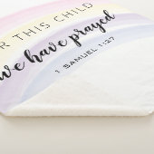 この子のために私たちはレインボー祈ベビーガールを持っている シェルパブランケット (3/4)