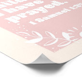 この子のために私たちは持っ祈ている。-1サムエル1:27ボホ ポスター (角)