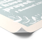 この子のために私たちは持っ祈ている。-1サムエル1:27ボホ ポスター (角)