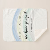 この子のために私たちは虹祈の男の赤ちゃん シェルパブランケット (正面(横))