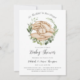 この子のために私たちは赤ちゃん祈シャワー招待状を持っている 招待状