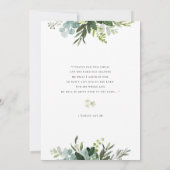 この子のために私たちは赤ちゃん祈シャワー招待状を持っている 招待状 (裏面)