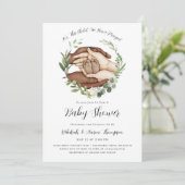 この子のために私たちは赤ちゃん祈シャワー招待状を持っている 招待状 (スタンド正面)