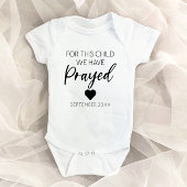 この子のために私たち祈は妊娠発表 ベビーボディスーツ