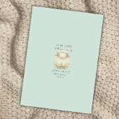 この子のために私の祈聖なる書物、 経典ベビーラムグリーン 招待状