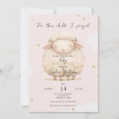 この子のために私はピ祈ンクク子羊の宗教的 招待状 (正面)