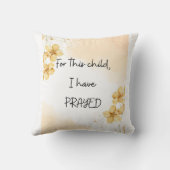 この子のために私は持っ祈ている：バープクロス クッション (裏面)