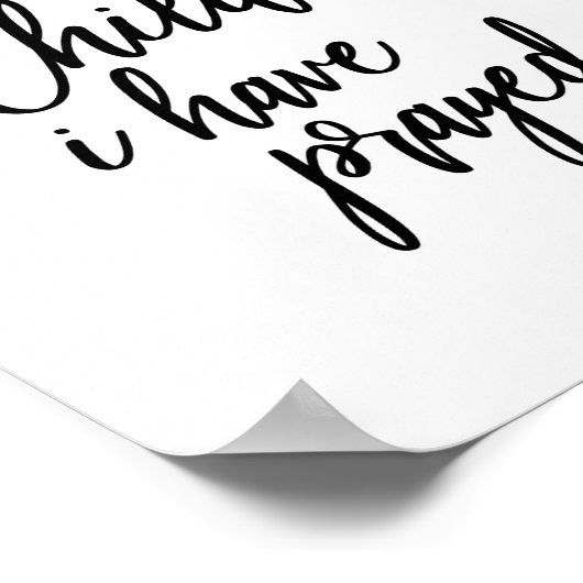 この子のために私は祈った クリスチャン プリント (角)