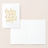 この子のために私は金祈箔カードを持っている 箔カード (ディスプレー)