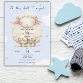 この子のために私は青祈いラムの宗教写真 招待状