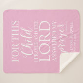 この子のために私祈のベビーブランケット シェルパブランケット (正面(横))