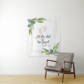 この子のために私達は聖書祈の聖句を持っている タペストリー (インサイチュ)