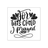 この子のためのキリスト教宗教私の祈引用文 ラバースタンプ (インプリント)