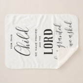 この子のため祈に我々と主は与えた シェルパブランケット (正面(横))