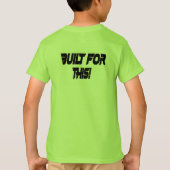 この子のサッカーティー用に構築 Tシャツ (裏面)