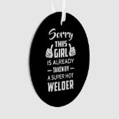 この子はもう溶接工に連れて行かれて悪かった オーナメント (正面)