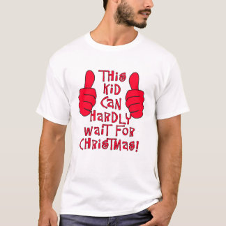 この子はクリスマスが待ち遠しい Tシャツ