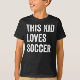 この子はサッカー好きが大好き Tシャツ