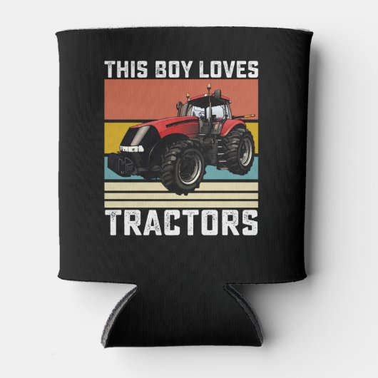 この子はトラクターが大好き 缶クーラー (正面)