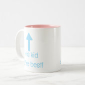 この子はマグ最高のだ ツートーンマグカップ (正面左)