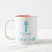 この子はマグ最高のだ ツートーンマグカップ (左)