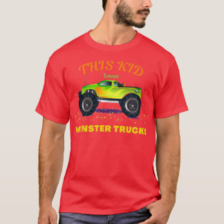 この子はモンスタートラックが大好き2 Tシャツ
