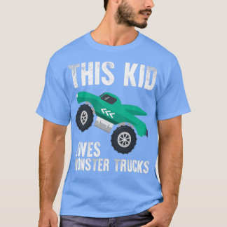 この子はモンスタートラックが大好き7 Tシャツ