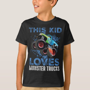 この子はモンスタートラックが大好き Tシャツ