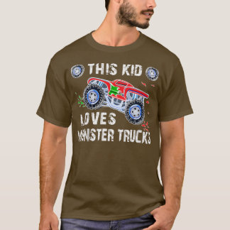 この子はモンスタートラックが大好き Tシャツ