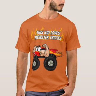 この子はモンスタートラックの男の子と女の子が大好き2 Tシャツ