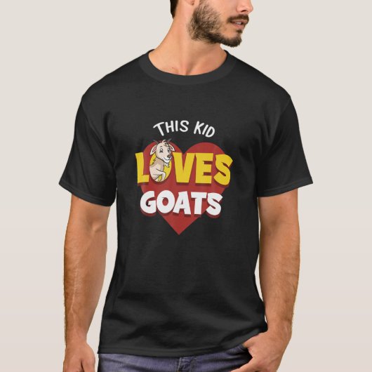 この子はヤギを愛するランチャーユーモアヘルダー農家 Tシャツ (正面)