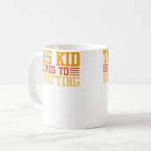 この子はラフティングが大好き コーヒーマグカップ (正面左)