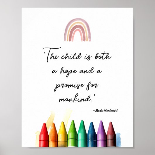 この子は人類の希望と約束の両方である ポスター (正面)