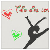 この子は体操が大好き ファブリック (クローズアップ)