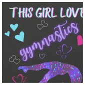 この子は体操が大好き ファブリック (クローズアップ)