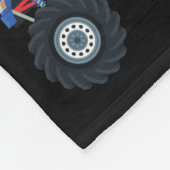 この子は本当にモンスタートラックを消化する フリースブランケット (角)