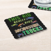 この子は本当にモンスタートラックを消化する ペーパーコースター (アングル)