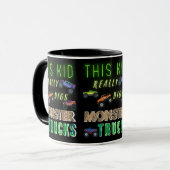 この子は本当にモンスタートラックを消化する マグカップ (正面左)