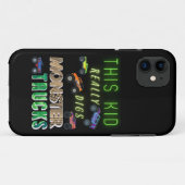 この子は本当にモンスタートラックを消化する Case-Mate iPhoneケース (裏面(横))