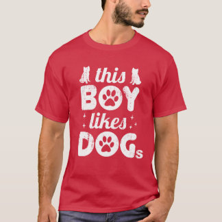 この子は犬派おもしろいだ Tシャツ