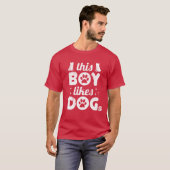 この子は犬派おもしろいだ Tシャツ (正面フル)