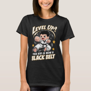 この子は現在黒帯 空手 合気道 賞 Tシャツ