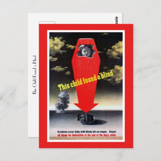 この子は盲人を見つけた ポストカード (正面/裏面)